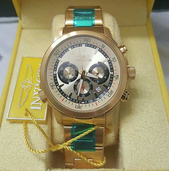 Big salenew Invicta gold watch.FIRM